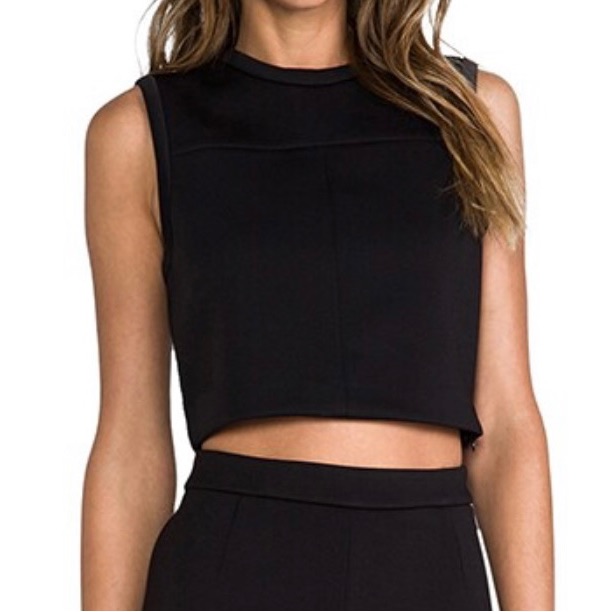 Neoprene Cropped Top Brand Alexander Wang
